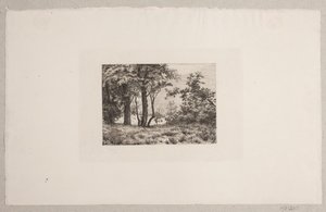Ekar i kanten av en skog av Vilhelm Kyhn