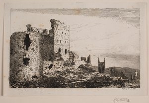Hammershus på Bornholm av Vilhelm Kyhn