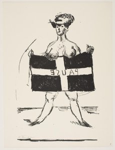 Blad från "Klingens Kunstnermappe nr 2" av Vilhelm Lundstrøm