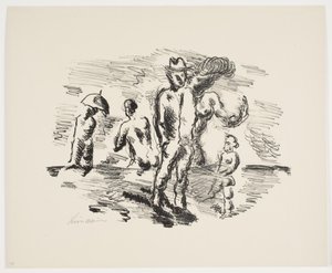 Blad från "Klingens Kunstnermappe nr 2" av Vilhelm Lundstrøm