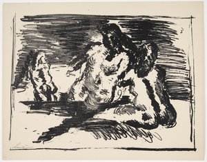 Blad från "Klingens Kunstnermappe nr 2" av Vilhelm Lundstrøm