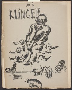 Omslag till Klingen, Vol. III, nr 8 av Vilhelm Lundstrøm