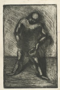 Stretching man med hatten i handen av Vilhelm Lundstrøm