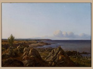 Utsikt över Østerlarsker församling av Vilhelm Petersen