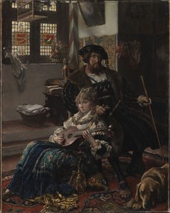 Christian II och Dyveke av Vilhelm Rosenstand