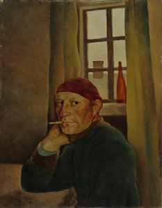 Självporträtt, 1933. av Vilho Lampi