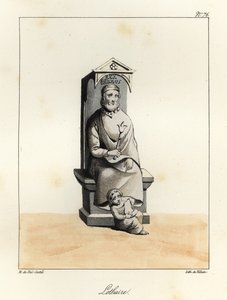 Staty av Lothar I, Lothar I, karolingisk kejsare, kung av Italien och Mellersta Frankrike, 795-855 av Villain Villain