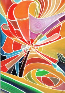 Alliduquotalion, 2016, (olja på dukskiva) av Vincent Alexander Booth