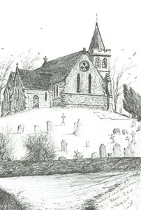 Church of St Mary the Virgin, Brook, I.O.W., 2009 av Vincent Alexander Booth