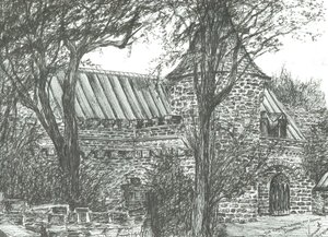 Kyrka på väg till Oban, 2007 av Vincent Alexander Booth