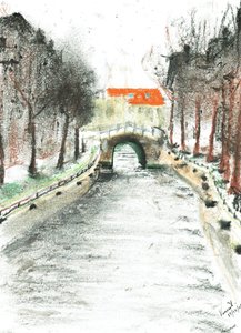 Holland, kanalutsikt, 2005 av Vincent Alexander Booth