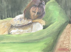 Jane sover på soffan av Vincent Alexander Booth