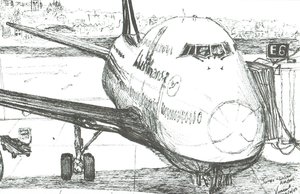 Jumbo Jet på Logan Airport, 2003 av Vincent Alexander Booth
