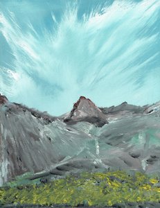 Lakeland Hills, 2010, (akryl på dukskiva) av Vincent Alexander Booth