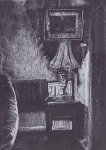 Lampa upplyst av levande ljus av Vincent Alexander Booth
