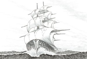 Storm skapar Block Island Sound, 2023 av Vincent Alexander Booth