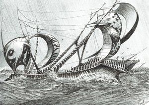 Stormskapare Tyrrenska havet, 2018 av Vincent Alexander Booth