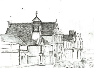 Stjärnhotellet, Moffat. 2005, (bläck på papper) av Vincent Alexander Booth