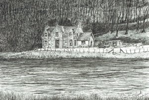 hus över floden Spey, 2006 av Vincent Alexander Booth