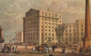 Sockerraffinaderi på Leman Street, Stepney, London, 1851