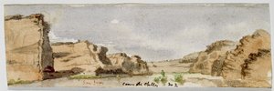 San Juan canyon Dec Fair Use nr. 2 (canyon Dec Fair Use, Arizona), 1869-1871 (akvarell) av Vincent Colyer