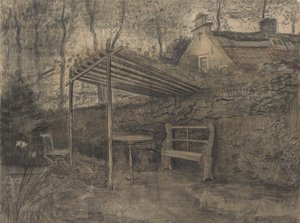 Hörn av en trädgård. av Vincent van Gogh