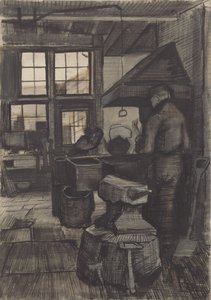 Forge, 1882. av Vincent van Gogh