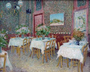 Interiör av en restaurang, 1887. av Vincent van Gogh