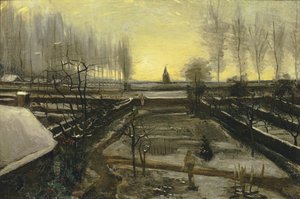 Prästgården i Nuenen i snön, 1885. av Vincent van Gogh