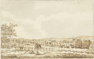 Arméläger på Droogberg i Overveen, 19 september 1787