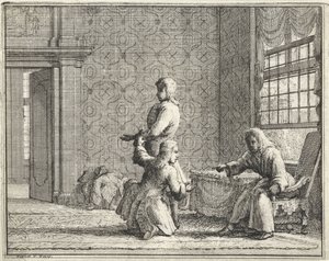 Skräddarsy i en interiör av Vincent Laurensz. van der Vinne (II)