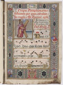 Antiphonary of the Sistine Chapel, Helgonens rättfärdighet, Sankt Andreas av Vincent Raymond