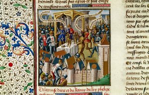 Capture of Acre, c1191, 1400-talet av Vincent of Beauvais
