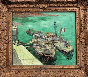 1888 van Gogh Rhonebarken av Vincent van Gogh