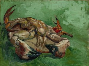 En krabba, liggande på rygg, 1889 av Vincent van Gogh