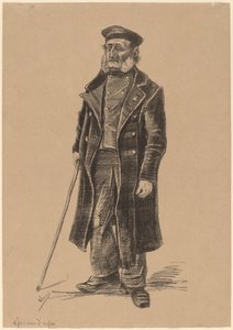 Almshusbor, stående av Vincent van Gogh