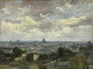 Utsikt över Paris. 1886 av Vincent van Gogh