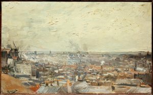 Utsikt över Paris från Montmartre av Vincent van Gogh