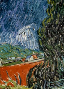 Doktor Gachets trädgård i Auvers sur Oise (Auvers-sur-Oise) Detalj. Målning av Vincent van Gogh (1853-1890) 1890 sön. 0,73x0,52 m Paris, Orsay-museet av Vincent van Gogh