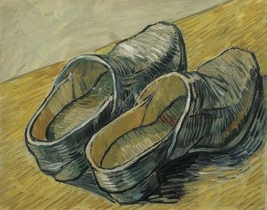 Ett par läderskor. 1889 av Vincent van Gogh