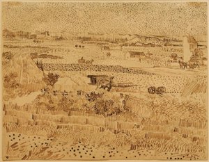 Skörd i Provence av Vincent van Gogh