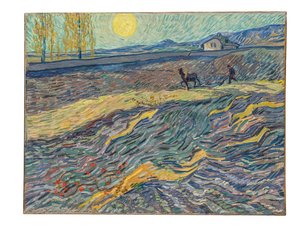 Bonde på en åker, 1889 av Vincent van Gogh