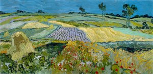 Fält nära Auvers av Vincent van Gogh