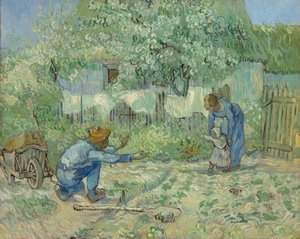 Första stegen, efter Millet, 1890. av Vincent van Gogh