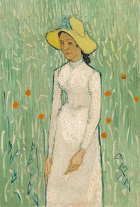 Flicka i vitt av Vincent van Gogh