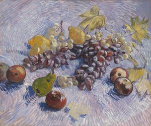 Vindruvor, citroner, päron och äpplen, 1887 av Vincent van Gogh