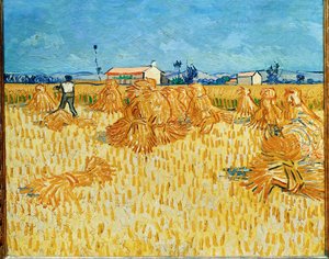 Skörd i Provence juni 1888 (olja på duk) av Vincent van Gogh