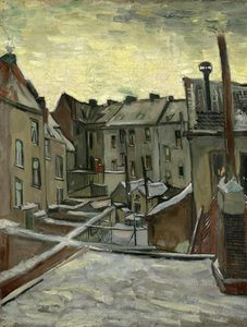 Hus sett från baksidan, Antwerpen par Gogh, Vincent, van (1853-1890). Olja på duk, storlek: 43,7x33,7 av Vincent van Gogh