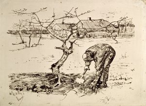 I fruktträdgården 1883 av Vincent van Gogh
