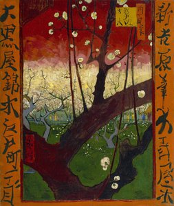 Japonaiserie: Blommande plommonodling (efter Hiroshige), Paris av Vincent van Gogh
